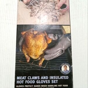 Meat claws  and hot food glove set
